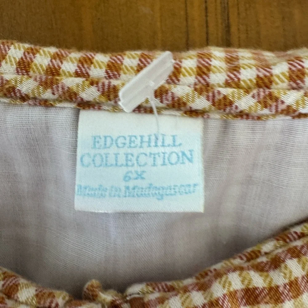 Edgehill Collection Litle Girls Dress Peter Pan Collar A Line Size 6x